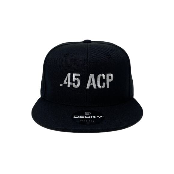 45 ACP Snapback Hat All Black - Picture 2 of 7